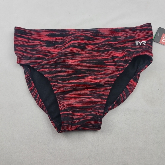 NWT TYR racer brief chlorine proof UPF 50+ Fizzy swim trunks - Picture 2 of 7